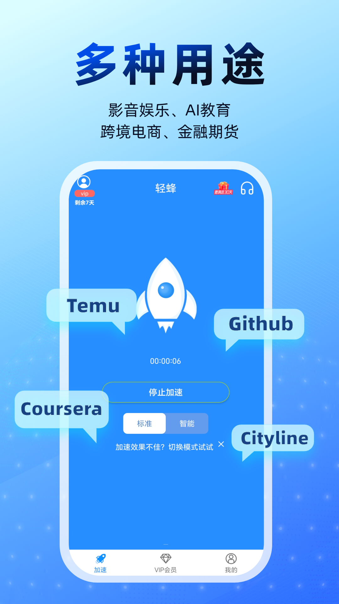 轻蜂加速器 截图 2
